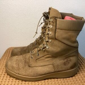 Altama Combat Military Boots Mens Sz 13.5 R Brown Suede Tan Vibram